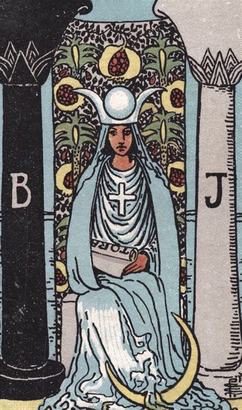 Tarotkaart De Hogepriesteres Betekenis Tarotkaarten Van De Grote Arcana