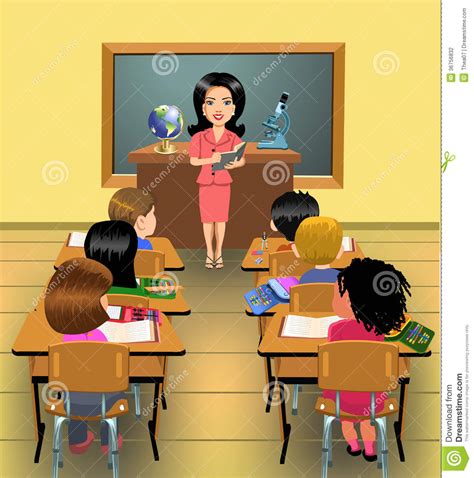 Teaching Lesson In Classroom Stock Photography Image