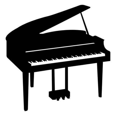 Piano Musical Instrument Silhouette Transparent Png And Svg Vector File