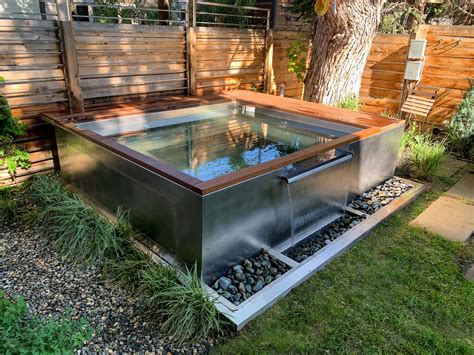 Deck With Hot Tub And Projector Bonnie Brae Denver Landscape Design