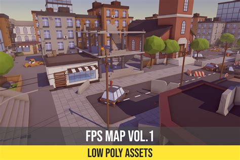 Low Poly Fps Map Vol1 3d Urban Unity Asset Store