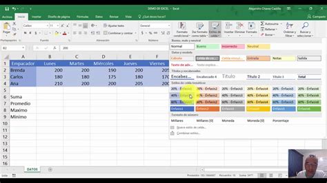 Formato De Celdas En Excel Youtube