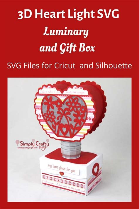 Heart Light SVG File – Simply Crafty SVGs | Heart lights, Unique