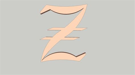 Letter Z Old English Font 3d Warehouse