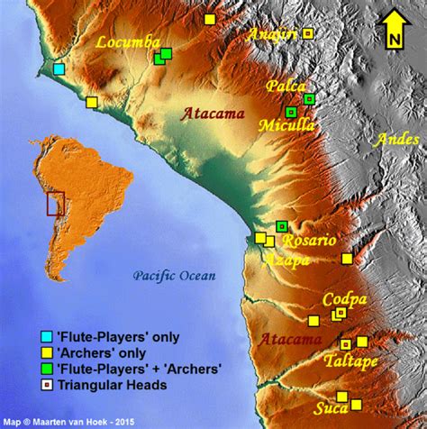 Atacama Desert South America Map Map