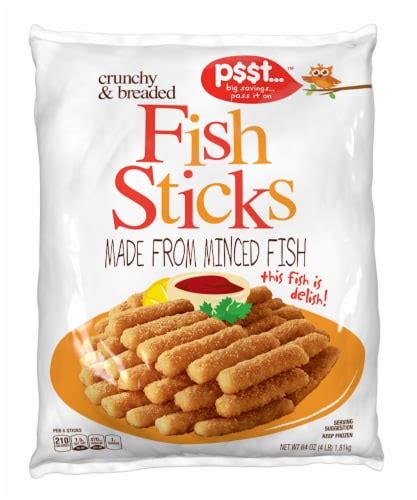 Pt Crunchy And Breaded Fish Sticks 64 Oz Kroger