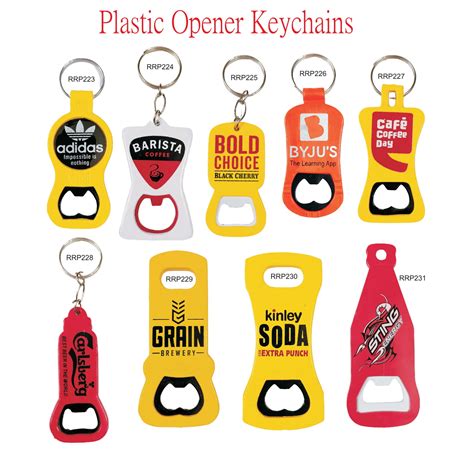 Promotional Plastic Bottle Opener Keychain Manufacturer