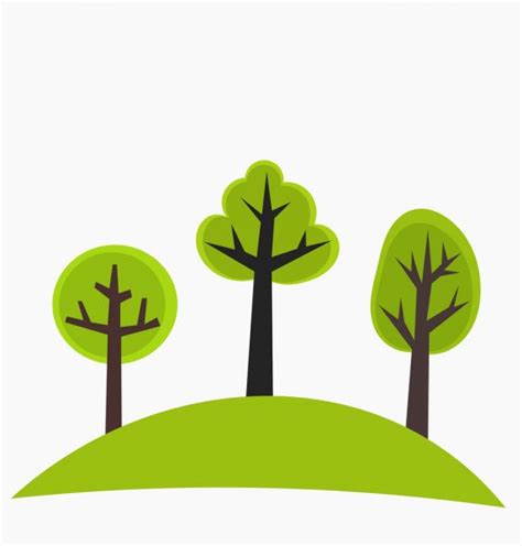 Trees Hill Stock Vectors Royalty Free Trees Hill Illustrations