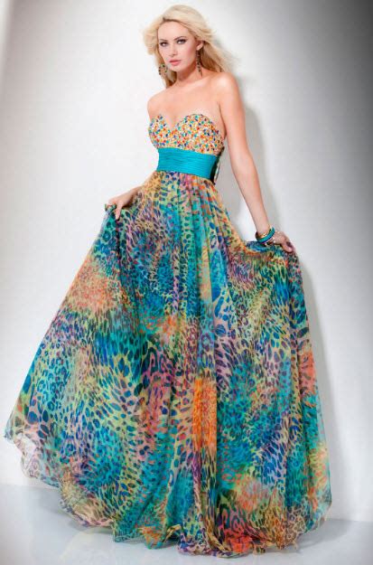 Multi Color Prom Dresses In Seven Colors Colorful Designs Pictures