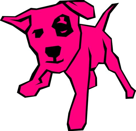 Pink Dog Clip Art At Vector Clip Art Online