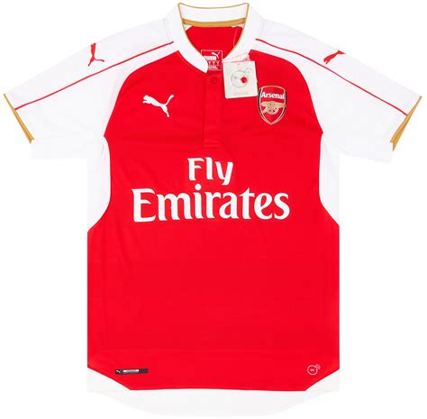 2015 16 Arsenal Home Shirt Bnib S