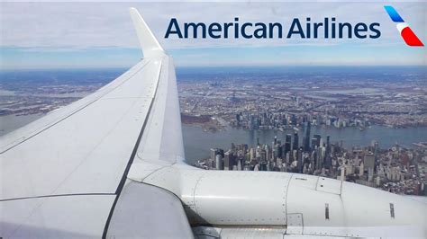 Breathtaking Views Of Nyc American Airlines Boeing 737 800 Landing In