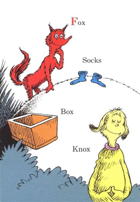 Dr Seuss Fox In Socks