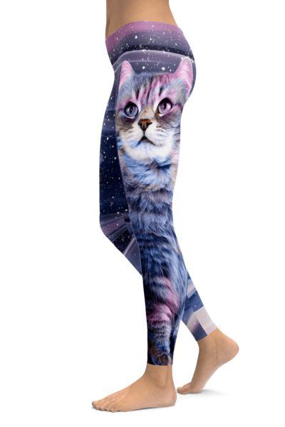 Galaxy Cat Leggings Cats Cat Lovers Cat Ts