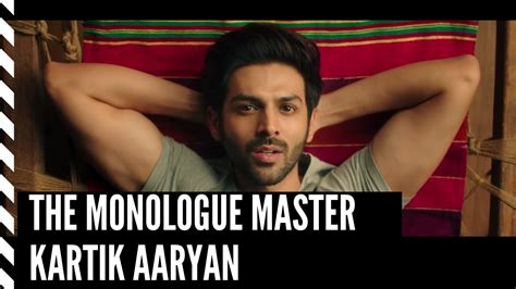 The Monologue Master Kartik Aaryan Bollywood Actor Youtube