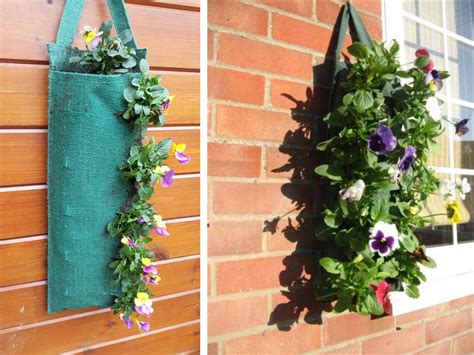 Hessian Hanging Flower Bags Biodegradable And Attractive