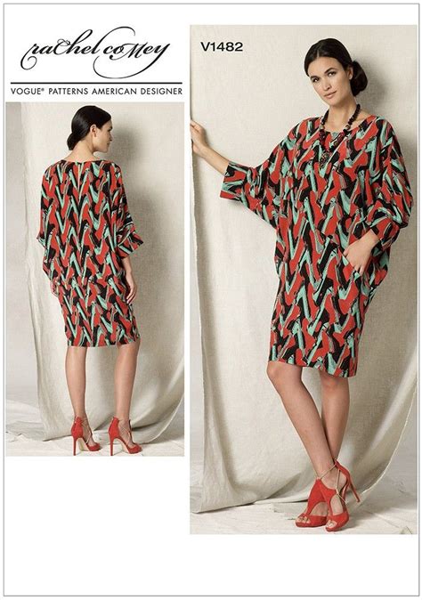 Misses Batwing Dolman Sleeve Dress Vogue Sewing Pattern 1482 Size 8 18 Vogue Patterns
