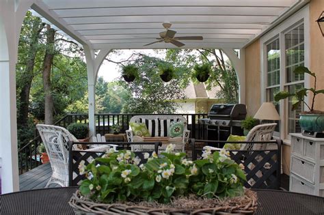Designing Domesticity Back Porch Makeover Details Outside Living Outdoor Living Space Living