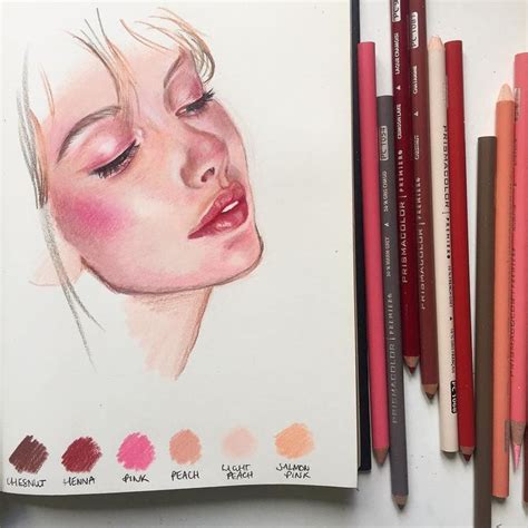 Creating Skin Colours In Colour Pencil Is More Complex Then Most