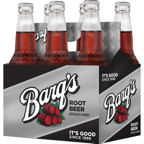 Barqs Root Beer Glass Bottles 12 Fl Oz 6 Pack Caseys Foods