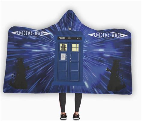 Doctor Who Themed Hooded Blanket Hooded Blanket Doctor Who Doctor