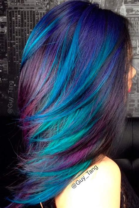 Ultra intense burgundies for deep, ultra intense reds for fiery red tones. 60 Fabulous Purple and Blue Hair Styles | Hair color blue ...