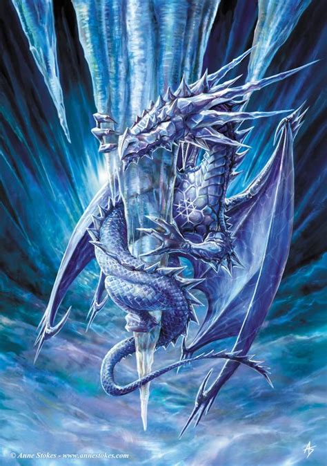 Dragon De Glace Fantasy Et Faery