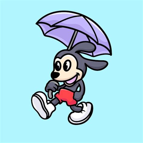 Premium Vector Mouse Cartoon Mascot Funny Vector Smile Happiness Fun