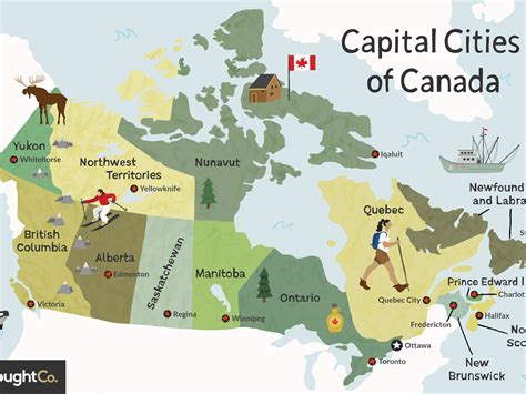 Map Of Canada Provinces And Capitals Maps Capital