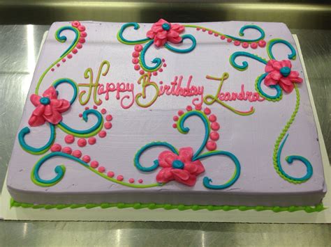 Girly Birthday Cakes Birthday Sheet Cakes Birthday Cupcakes Birthday