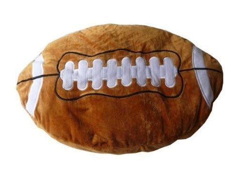 Plush football throw couch bed pillow 20 l x 12 w brown white ball. Football Plush Pillow 16" Soft Plush Novelty Pillow ...