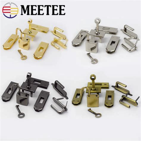 Meetee 1set7pcs3sets 45mm 4 Colors Metal Bag Hardware Accessories