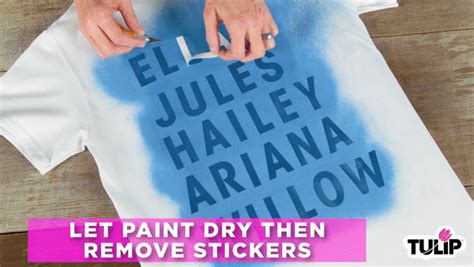How To Create A Resist Design With Fabric Spray Paint Tulip Color