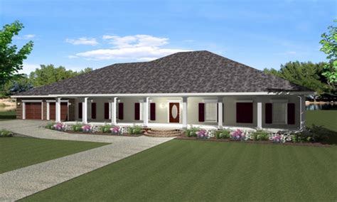 Single Story House With Wrap Around Porch House Style Design