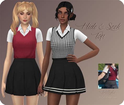 Hide And Seek Top Trillyke On Patreon In 2021 Sims 4 Clothing Sims 4