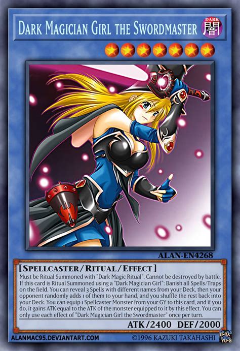 Dark Magician Girl The Swordmaster By Alanmac95 Custom Yugioh Cards