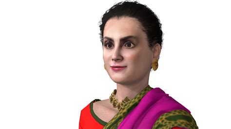 South Asian Woman Cloth Cgtrader
