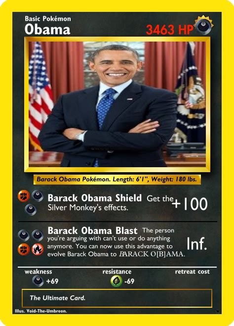 Barack Obama Card Blank Template Imgflip