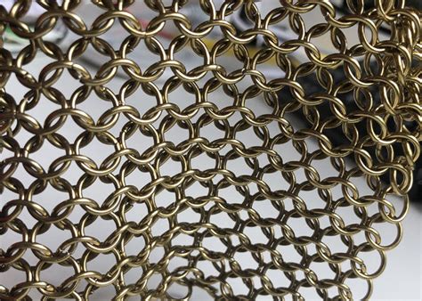 4' x 100' welded wire. Different Color Chain Mail Wire Mesh Stainless Steel Ring ...