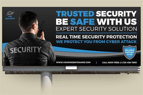 Security Services Billboard Template Worth To Buy