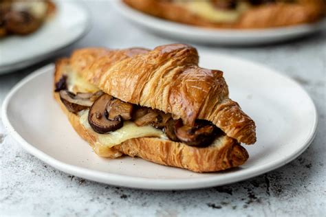Croissant Sandwich With Mushrooms And Brie The Last Food Blog