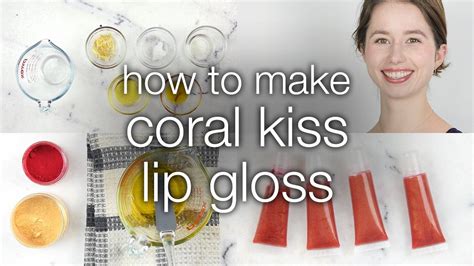 How To Make Diy Coral Kiss Lip Gloss Youtube