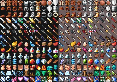 16x16 Rpg Icons Pack 1 Free Sample By 7soul1 On Deviantart Pixel