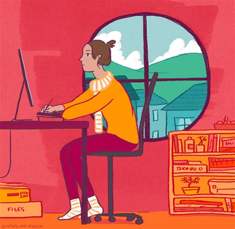 Animated Illustration Freelance Overwork Article On Behance