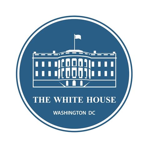 Premium Vector White House Icon