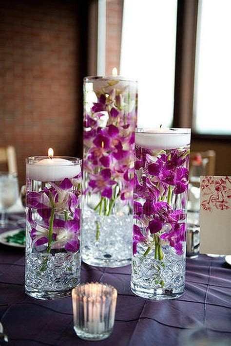 98 Simple Spring Wedding Centerpiece Ideas You Will Love Floating Candles Wedding Spring