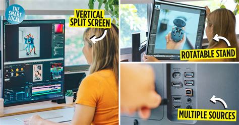 Lg Dualup Monitor Vertical Split View For Multitasking