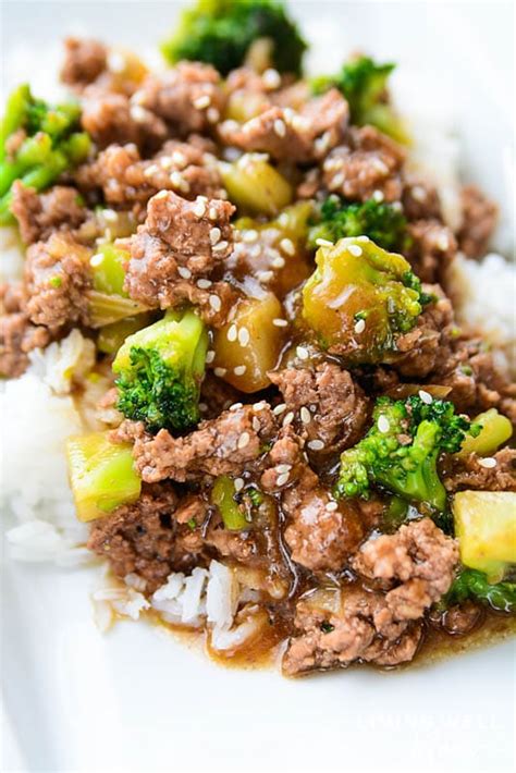 Add the broccoli and let brown on the bottom, 1½ minutes, then toss and continue cooking, tossing occasionally, until bright green, 3 to 5 minutes. Easy Ground Beef and Broccoli {Gluten-Free, Dairy-Free}