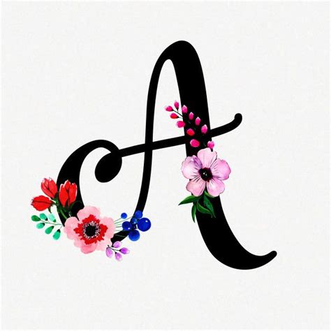 • millions of unique designs by independent artists. Letter A Watercolor Floral Background Free Vector http ...