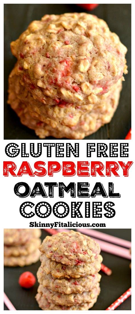 Pour oats in a large bowl. These soft and chewy Healthy Raspberry Oatmeal Cookies are loaded with whole grains an ...